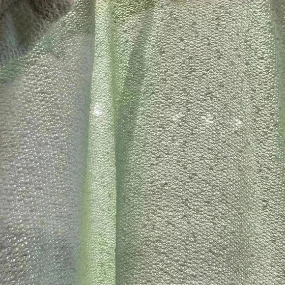 Vintage My Latest Leslie Fay 70’s Midi Skirt Top Set Sheer Mint. - Picture 5 of 13